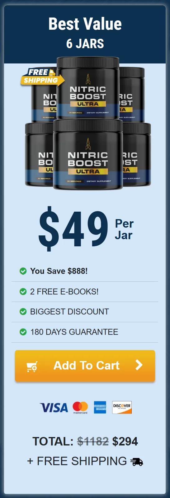 Nitric Boost Ultra price 6 bottle